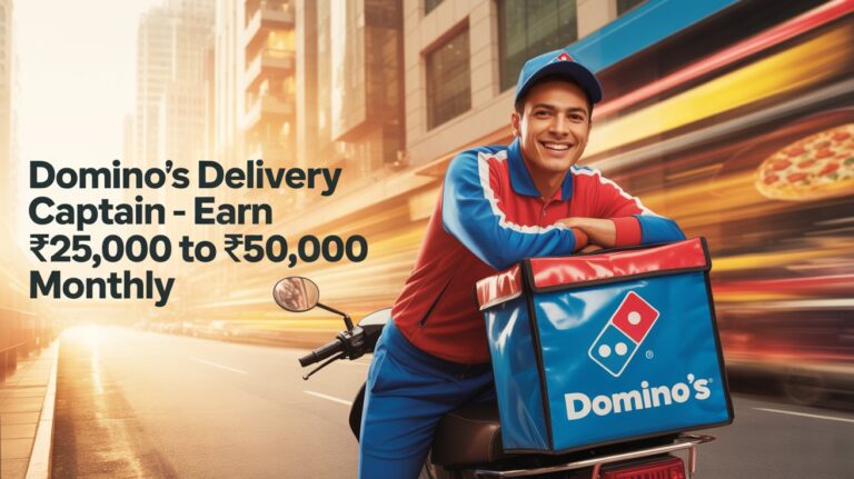 “Domino’s Delivery Captain Mastery – ₹25,000 से ₹50,000 महीना कमाने का Complete Blueprint”