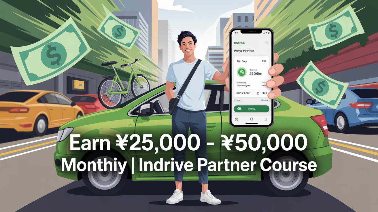 “inDrive Partner बनकर ₹25,000 – ₹50,000 महीना कमाएँ | Complete Online Course”
